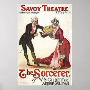 The Sorcerer Revival.~ Savoy Theatre London 1884 Poster