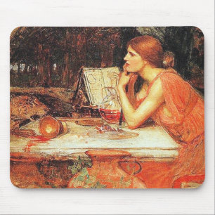 "The Sorceress" by John Waterhouse Mouse Pad