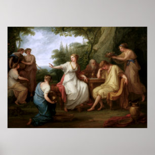 The Sorrow of Telemachus by Angelika Kauffmann Poster