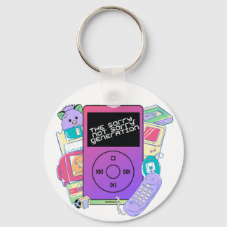 The Sorry Not Sorry Generation Logo Key Ring