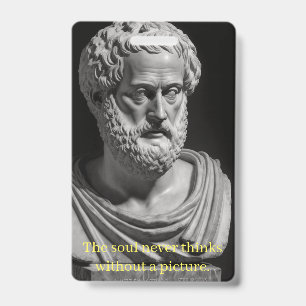 The Soul never thinks without a picture ID Badge