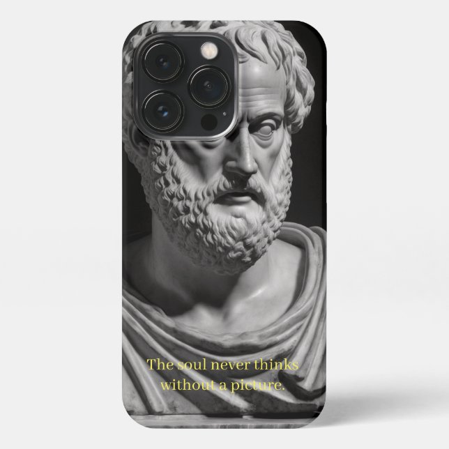 The soul never thinks without a picture iPhone case (Back)
