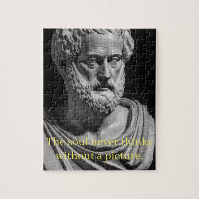 The soul never thinks without a picture jigsaw puzzle (Vertical)