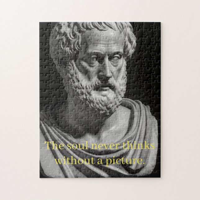 The soul never thinks without a picture jigsaw puzzle (Vertical)