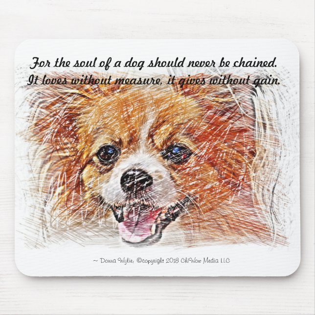 The Soul of a Dog Mouse Pad (Front)