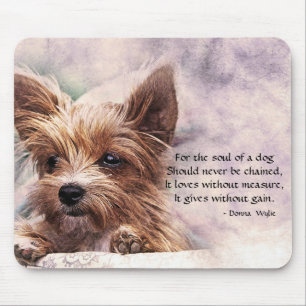 The Soul of a Dog - Yorkie Mouse Pad