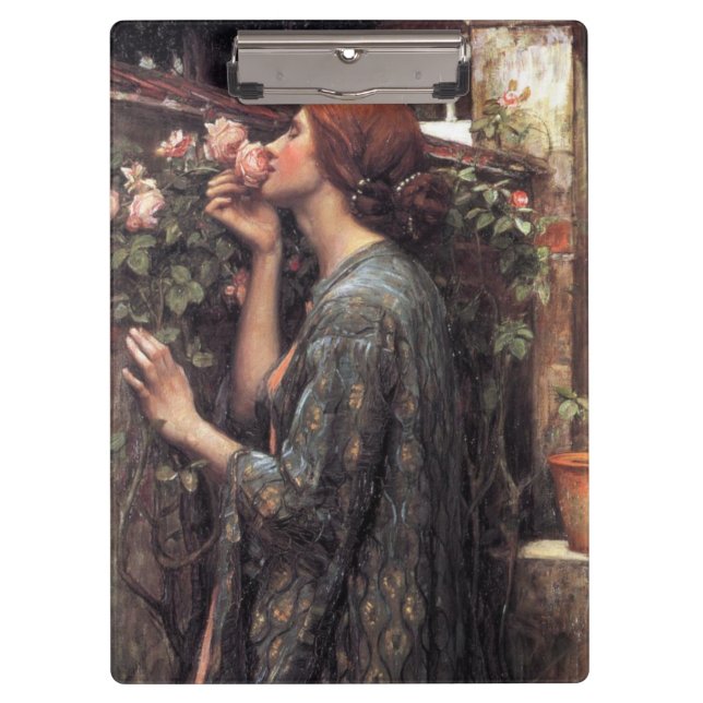 The Soul of the Rose (by John William Waterhouse) Clipboard (Front)