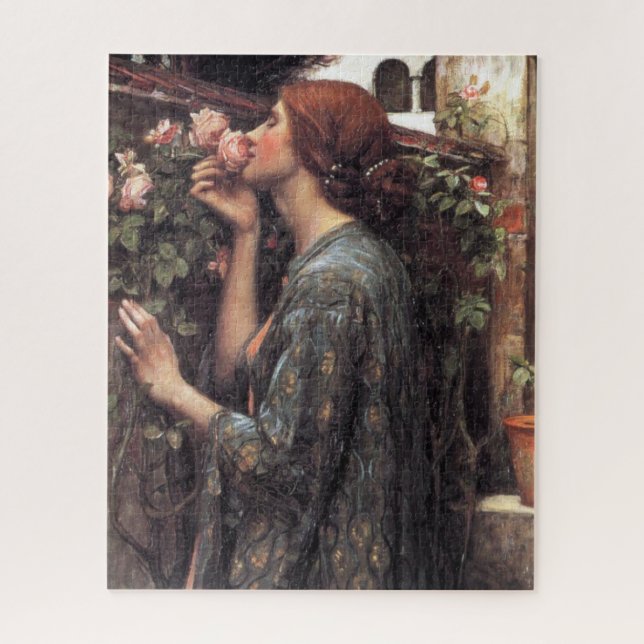 The Soul of the Rose (by John William Waterhouse) Jigsaw Puzzle (Vertical)