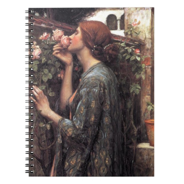 The Soul of the Rose (by John William Waterhouse) Notebook (Front)