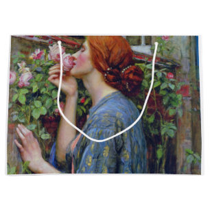 The Soul of the Rose, John William Waterhouse Large Gift Bag