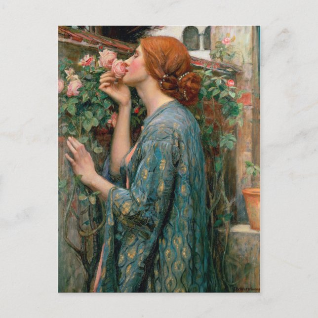 The Soul of the Rose - John William Waterhouse Postcard (Front)
