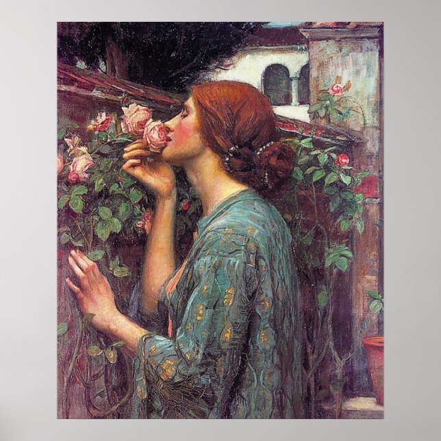 The Soul of The Rose Poster By John W. Waterhouse (Front)
