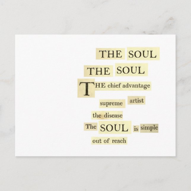 the soul postcard (Front)