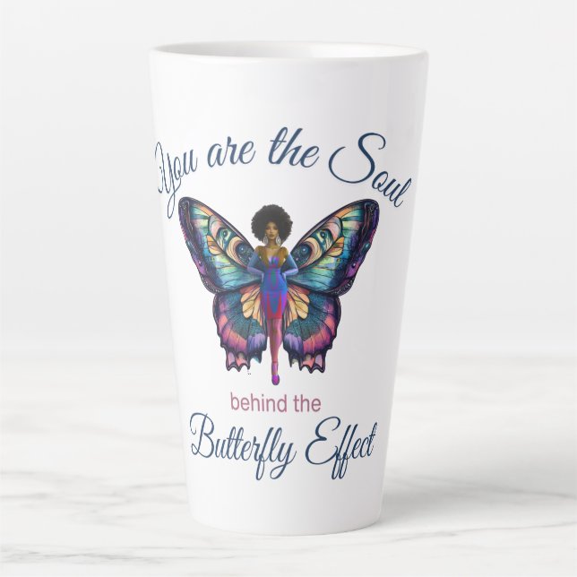 The Soulful Butterfly Effect Latte Mug (Front)