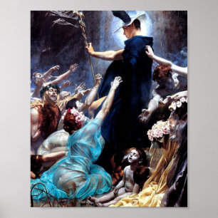 The Souls Of Acheron By Adolf Hiremy Hirschl 1898 Poster