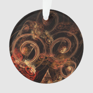 The Sound of Music Abstract Art Acrylic Circle Ornament