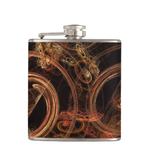 The Sound of Music Abstract Art Hip Flask