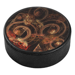 The Sound of Music Abstract Art Hockey Puck