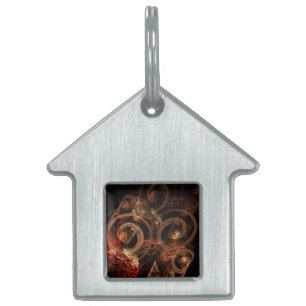 The Sound of Music Abstract Art House Pet Name Tag