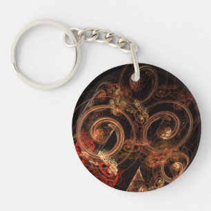 The Sound of Music Abstract Art Key Ring
