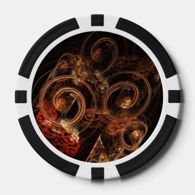 The Sound of Music Abstract Art Poker Chips (Front)