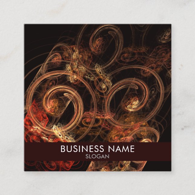 The Sound of Music Abstract Art Professional Square Business Card (Front)