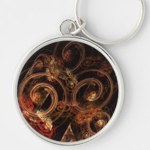 The Sound of Music Abstract Art Small Key Ring