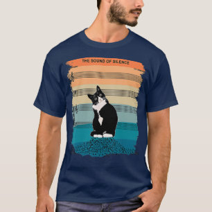The Sound Of Silence Music and vintage Cats T-Shirt