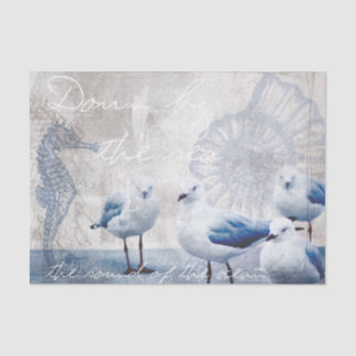 The sound of the ocean tissue paper