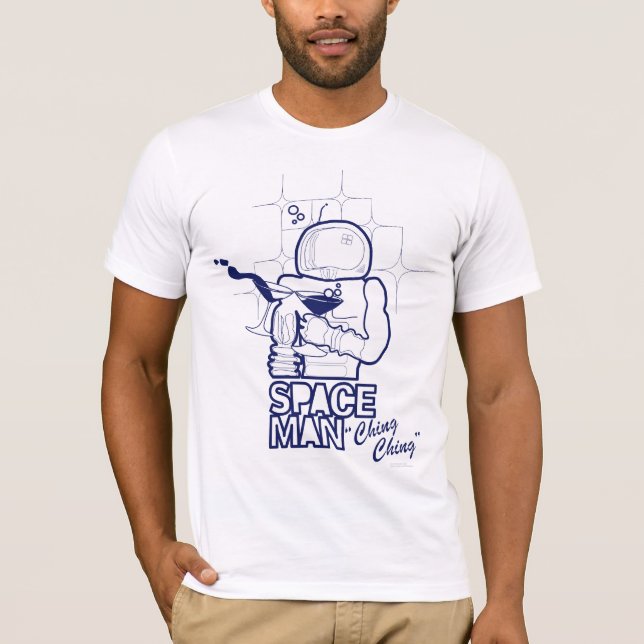 The Sound Two Martini Glasses Make in Space T-Shirt (Front)