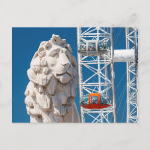 The Southbank Lion, London Postcard