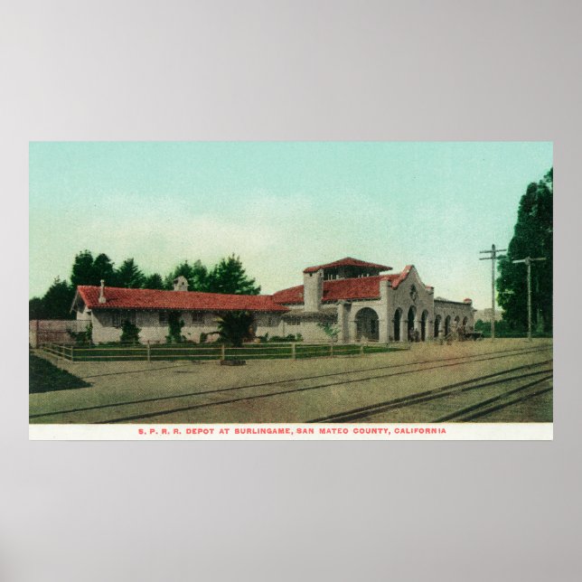 The Southern Pacific Railroad Depot Poster (Front)