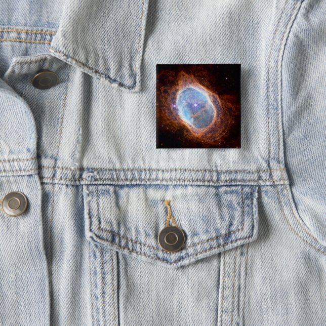 The Southern Ring Nebula 15 Cm Square Badge (In Situ)