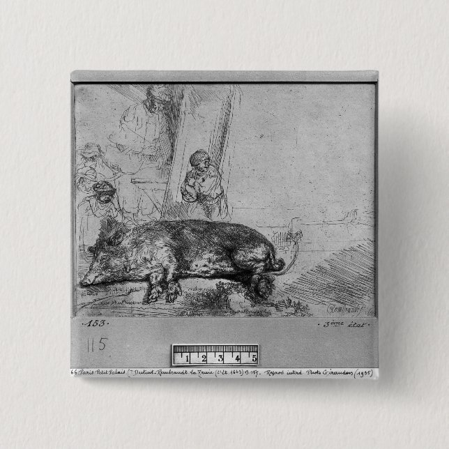 The Sow, 1643 15 Cm Square Badge (Front)