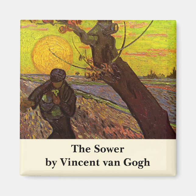 The Sower by Vincent van Gogh Magnet (Front)