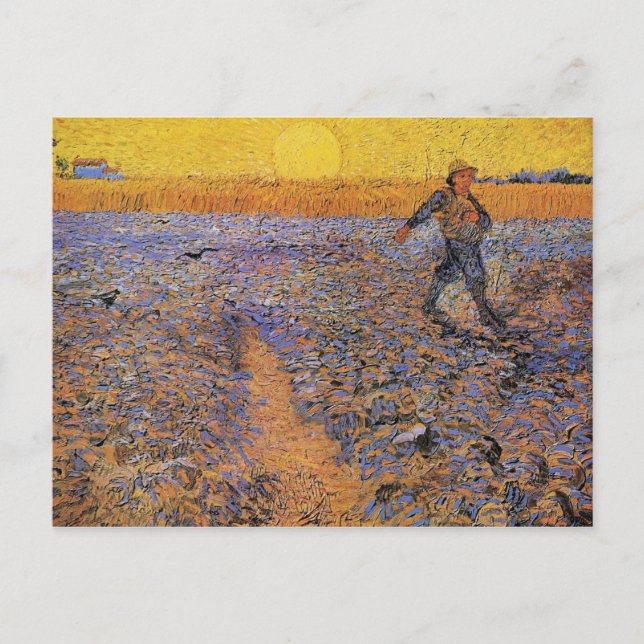 The Sower by Vincent van Gogh Postcard (Front)
