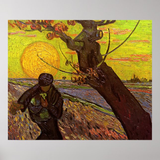 The Sower by Vincent van Gogh Poster (Front)