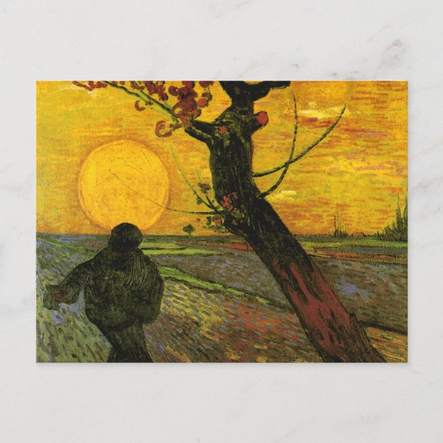 The Sower (F450) Van Gogh Fine Art Postcard (Front)