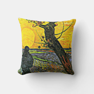 The Sower, fine art painting by Vincent van Gogh Cushion