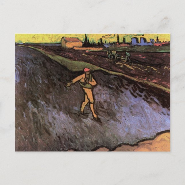 The Sower: Outskirts of Arles by Vincent van Gogh Postcard (Front)
