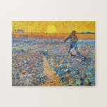 The Sower, Van Gogh Jigsaw Puzzle<br><div class="desc">Vincent Willem van Gogh (30 March 1853 – 29 July 1890) was a Dutch post-impressionist painter who is among the most famous and influential figures in the history of Western art. In just over a decade, he created about 2, 100 artworks, including around 860 oil paintings, most of which date...</div>