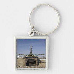 The Soyuz rocket is erected into position 6 Key Ring