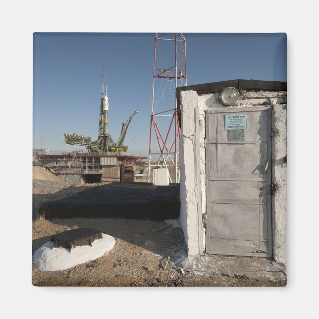 The Soyuz rocket shortly after arrival 2 Magnet (Front)