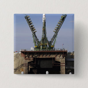 The Soyuz TMA-13 spacecraft 15 Cm Square Badge