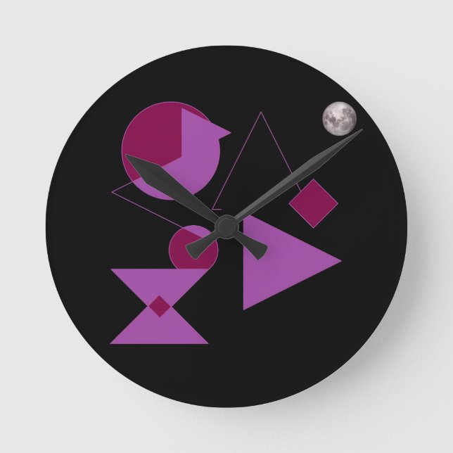 The Space Martini Connection II Round Clock (Front)