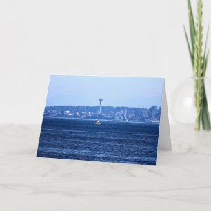 The Space Needle Across Puget Sound Card