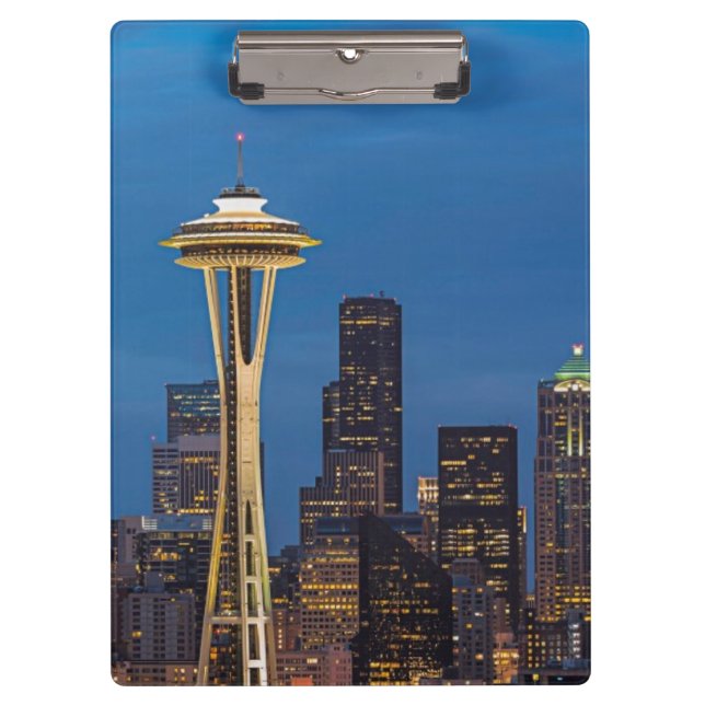 The Space Needle and downtown Seattle Clipboard (Front)