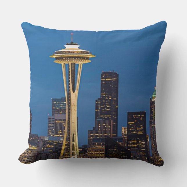 The Space Needle and downtown Seattle Cushion (Front)