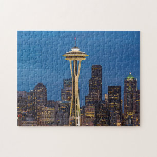 The Space Needle and downtown Seattle Jigsaw Puzzle