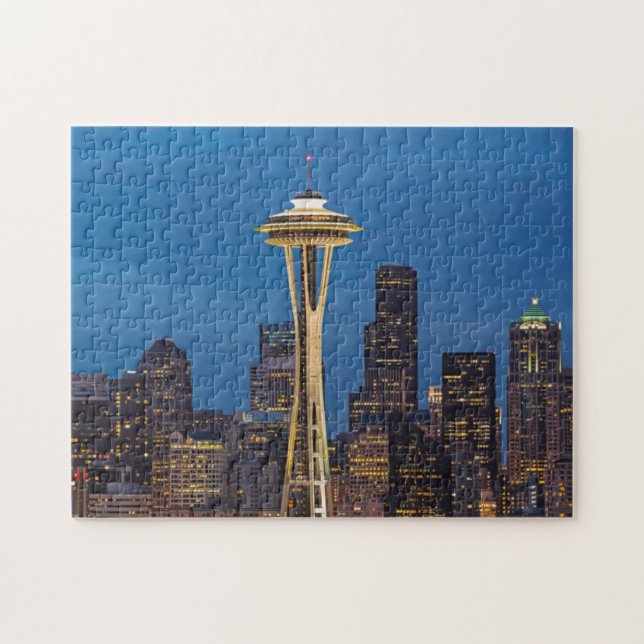 The Space Needle and downtown Seattle Jigsaw Puzzle (Horizontal)
